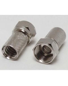 F-Stecker für SAT- Empfang, 2 Stück