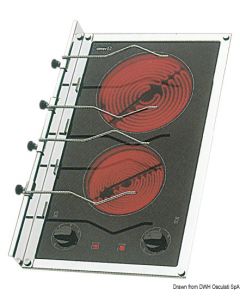 Kochfeld elektrisch 2 Platten 