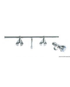 Bidet-Set aus Messing, verchromt 2 Hähnen 