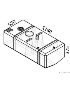 Dieseltank aus netzverstärktem Polyethylen 52.031.06