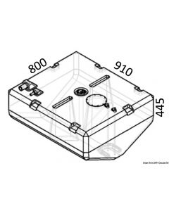 Dieseltank aus netzverstärktem Polyethylen 52.031.10