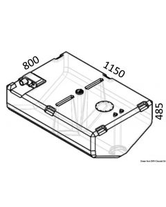 Dieseltank aus netzverstärktem Polyethylen 52.031.14