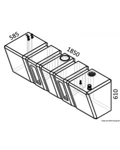 Dieseltank aus netzverstärktem Polyethylen 52.031.20