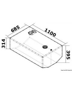 Treibstofftank 270 l 