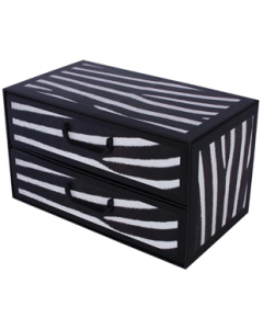 Pudełko kartonowe 2 szuflady poziome STYL-ZEBRA