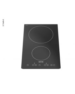 Induktionskocher mit 2 Platten, 230V, schwarz