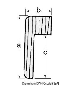 Teakprofil f.71.042.00 
