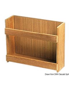 Teakholz-Büchsenhalter 316x101x254 mm 