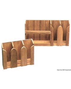 Teakholz-Tassenablage 312x108x250 mm 