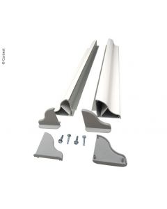 Solar-Panel-Montagespoiler Set Breite bis 410mm, 1 Paar, 4 Ecken, 2-teilig      