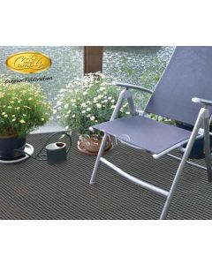 Vorzeltteppich, Zeltteppich Villa Eco 2,5 x 4 m, Farbe grau