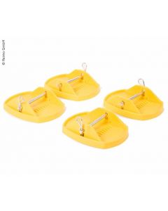 Stützplatten-Set 4 Stück, gelb