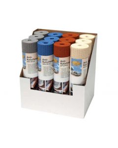 Antirutschmatten Set 30x360cm, 12 Stück im Karton, 4 Farben, waschbar