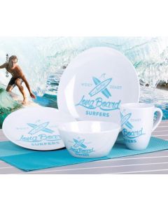 Melamin Geschirr-Set LONGBOARD, 8-tlg. für 2 Personen