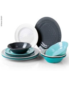 Melamin Geschirr-Set CHALET, 12 teilig, für 4 Personen