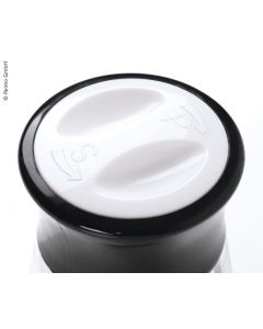 2 in 1 Slaz und pfeffermühle, schwarz, Deckel mit Schraubverschluß