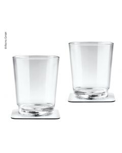 Classic Polycarbonatgläser Magnet 2er Set, inkl. 2 Magnet-Untersetzer