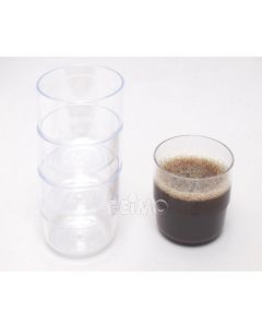 Trinkbecher Plastik 300ml, 4-Set, transparent aus Polystyrol