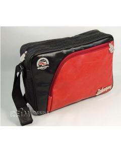 VW Collection Schultertasche Reifenprofil",25x35x10cm, rot/schwarz"