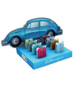VW Collection Feuerzeuge, Display, VW Käfer Front, 8 Stück in 4 Farben