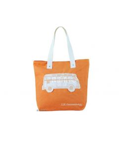VW Collection Canvas Shopper Bag orange, 40 x 35 x 10 cm