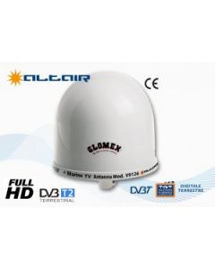 TV-Antenne ALTAIR 27,5 dB Power Boat 0,25 m (10") F-Stecker, 20 m Kabel, 50023/98 Amplifier