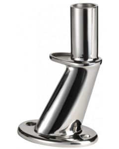 Standfuß schräg, 130 mm, 25 mm, Edelstahl, für V9112 und V9150