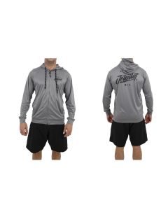 Jetpilot Scripted Rash Hoodie Ice Marle